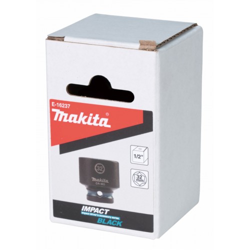 Makita E-16237 kľúč nástrčný 1/2", štvorhran, IMPACT BLACK, 32mm